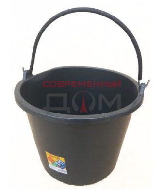 Ведро строительное круглое Flexible 16л резинопластик /Plastiko/2677